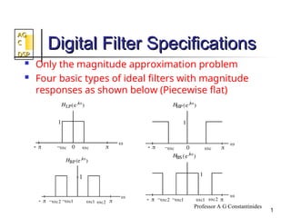 Digital filter design using concept of DSP | PPT
