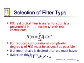 Digital filter design using concept of DSP | PPT