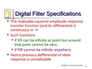 Digital filter design using concept of DSP | PPT