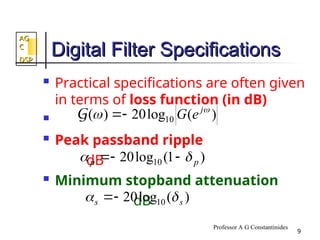 Dsp Ripples Digital filter design using concept of DSP | PPT