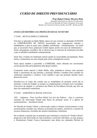 1   direito previdenciário - 2012 - evolução histórica