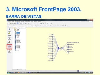 3. Microsoft FrontPage 2003. BARRA DE VISTAS. 