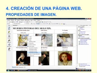 PROPIEDADES DE IMAGEN. 4. CREACIÓN DE UNA PÁGINA WEB. 