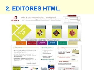 2. EDITORES HTML. 