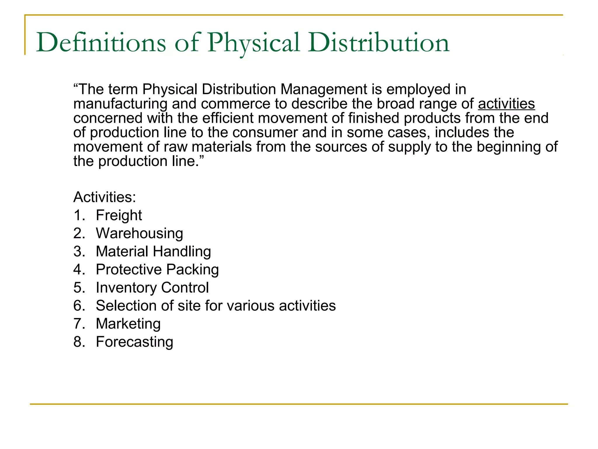 1 distribution cost analyis | PPT