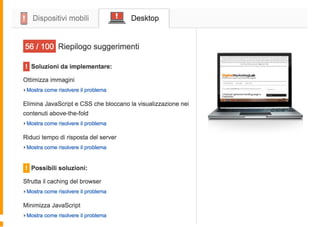 Suggerimenti per velocizzare la
pagina
 