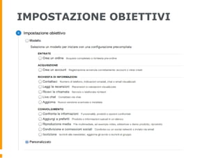 IMPOSTAZIONE OBIETTIVI
 