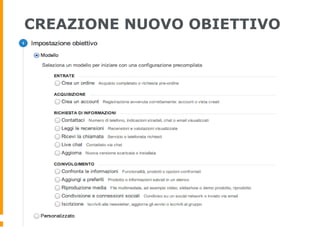 CREAZIONE NUOVO OBIETTIVO
 