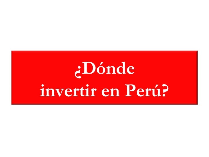 Invertir en forex peru