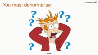 @chbatey
You must denormalise
 