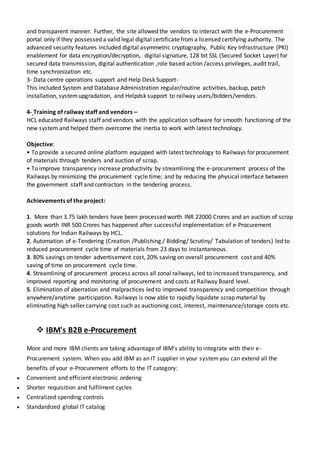 E - Procurement Report | DOCX