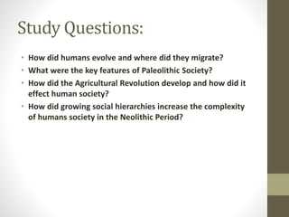 1 earliest human societies | PPTX | Geography | Science