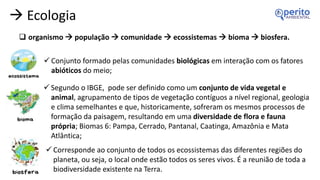 Ecologia e recursos naturais