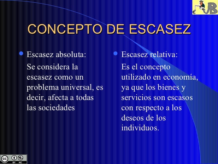 Economia y escasez