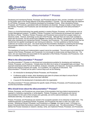 1. eDocumentation Process Introduction Phase | PDF