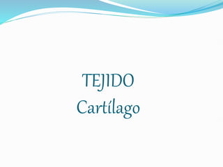 TEJIDO
Cartílago
 