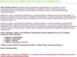 Avrupa Organik Kümeleri