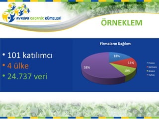 ÖRNEKLEM


• 101 katılımcı
• 4 ülke
• 24.737 veri
 