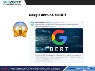 Google annuncia BERT!
 