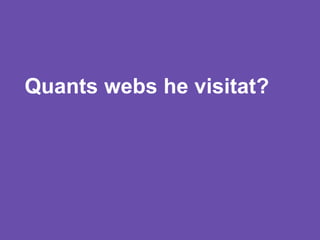 Quantswebs he visitat?