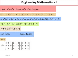MATRIX ALGEBRA