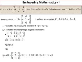 MATRIX ALGEBRA