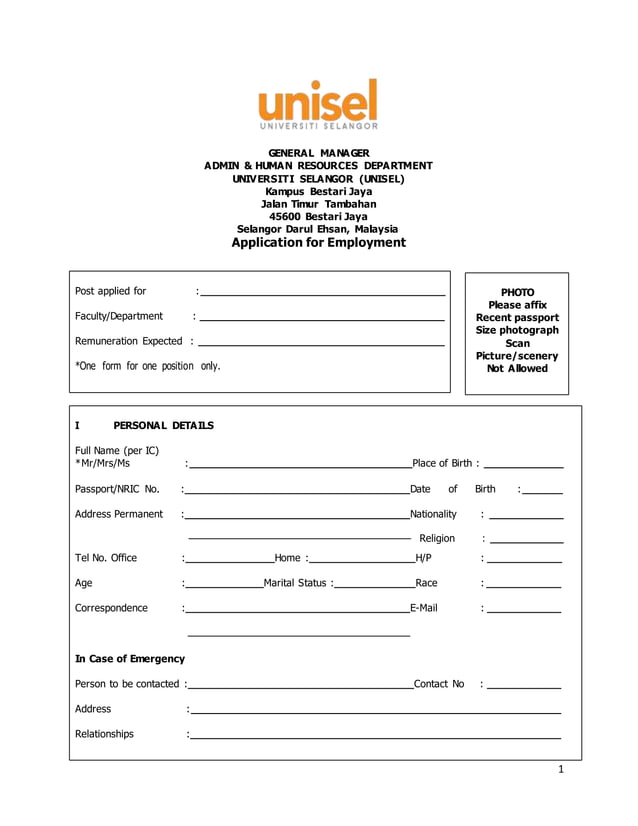 1 employment-form | PDF