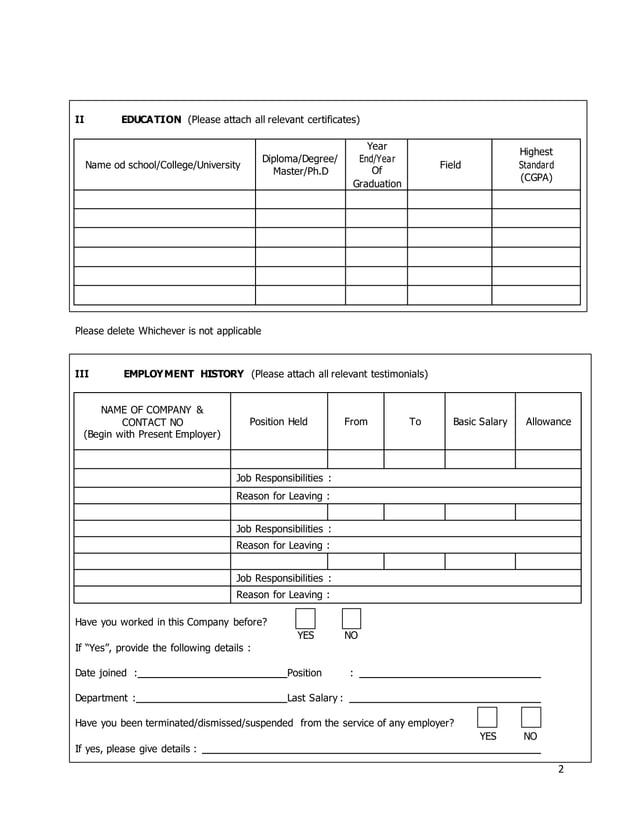 1 employment-form | PDF