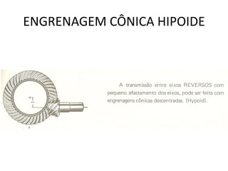 ENGRENAGEM CÔNICA HIPOIDE
 