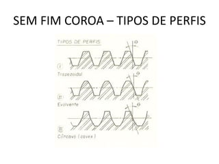 SEM FIM COROA – TIPOS DE PERFIS
 