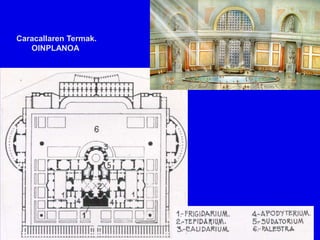 Caracallaren Termak.
   OINPLANOA
 