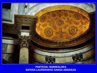 PANTEOIA: BARNEALDEA
ESFERA LAURDENEKO GANGA ABSIDEAN
 