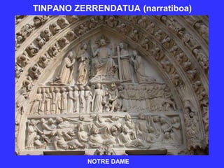 Portada gotikoa: figuren
kokapena arkiboltetan




PORTADA ERROMANIKOA.
Soriako Santo Domingo,
                         PO...