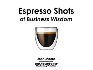 Espresso Shots of  Business Wisdom John Moore 
