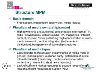 Independent Study on Indicators for Media Pluralism in the Member ...