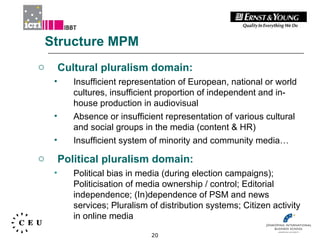 Independent Study on Indicators for Media Pluralism in the Member ...
