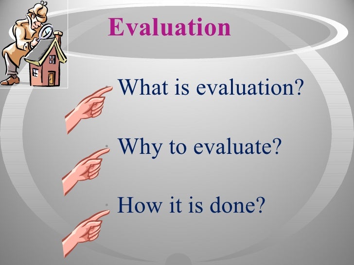 Evaluation In Education