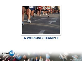A WORKING EXAMPLE




                    © Event 360 | Page 15
 
