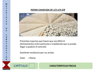 LA PIEDRA CHANCADA COMO AGREGADO | PPTX