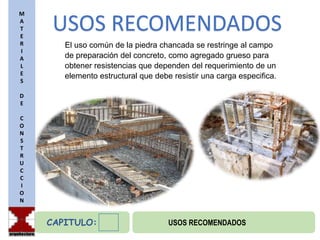 LA PIEDRA CHANCADA COMO AGREGADO | PPTX