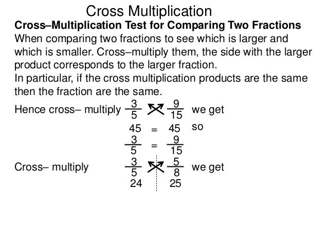 1 f7 on cross-multiplication