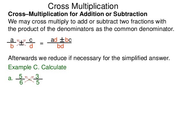 1 f7 on cross-multiplication