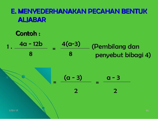 1 Faktorisasi Suku Aljabar