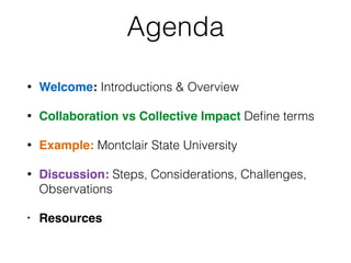Lessons and Challenges with Collaborative and Collective Impact 