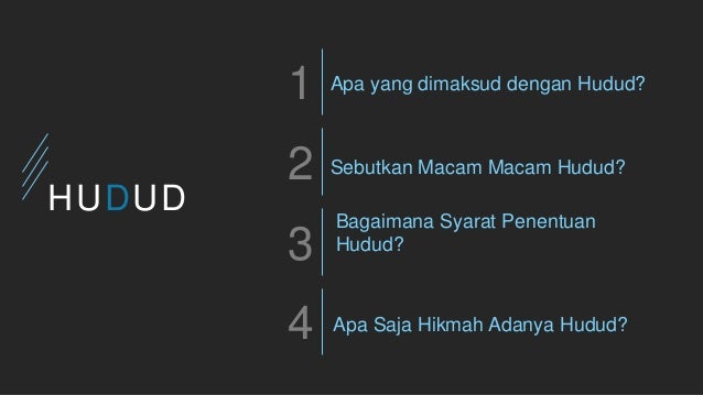 Fiqh Jinayah Bab Hudud