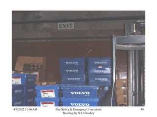 4/6/2022 11:06 AM Fire Safety & Emergency Evacuation
Training By N.L.Choubey
34
 