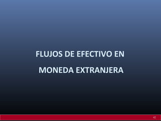 FLUJOS DE EFECTIVO EN
MONEDA EXTRANJERA

42

 