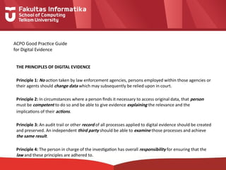 Comprehensive Frameworks and Legal Principles in Digital Forensics ...