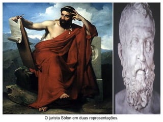O jurista Sólon em duas representações. 