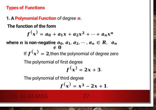 Functions in mathematics.. limits .. function types ... | PDF